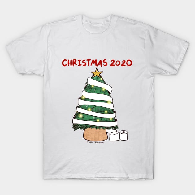 Christmas 2020 T-Shirt by Bella Illustration 